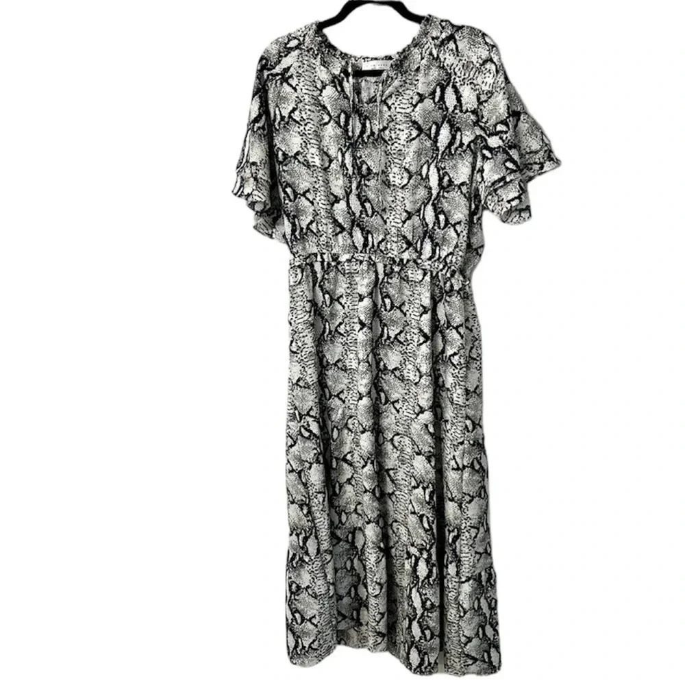 Sign Here Signature Clothing The Lucy Dress Snakeskin Maxi Size L GUC